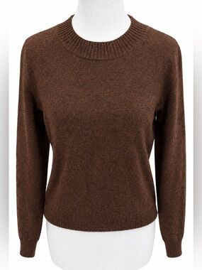 Baldwin Rust Brown Crewneck Sweater Small